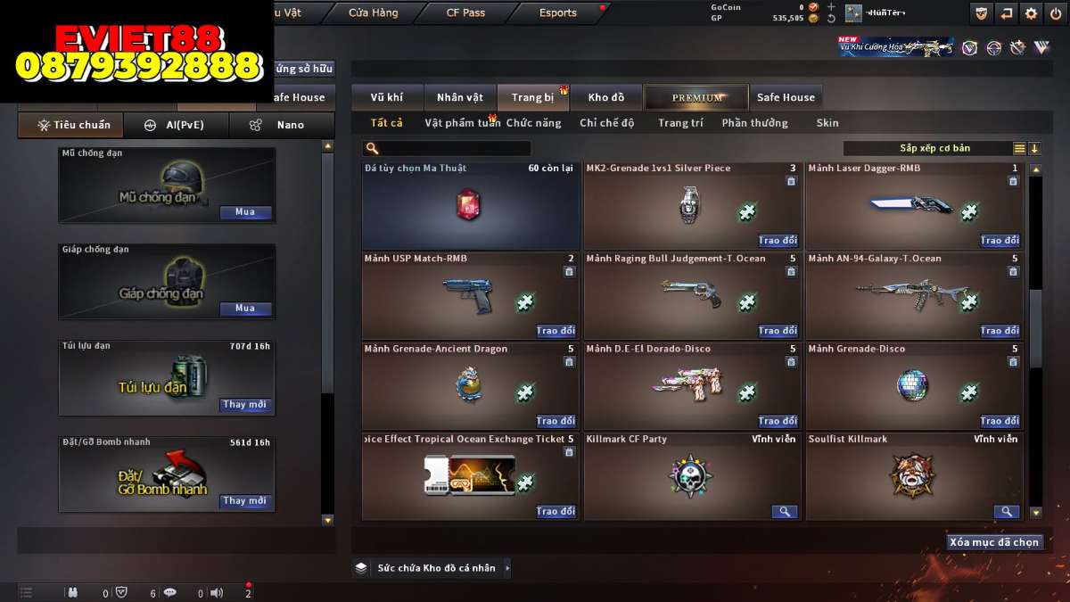 shop acc cf uy tin gia re